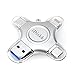 Apple Mfi Certified iPhone Flash Drive 256GB for iPhone 11 Pro/6/7/8 Plus XR X XS MAX ipad Mac pro 4 in 1 Multi Functional External Storage for iOS 13 Android Phones,New iPad Pro,MacBook,IDISKK