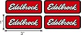 Old School Edelbrock Rat Rod Hot Rod Muscle Car Vintage Performance - Sticker Graphic - Auto, Wall, Laptop, Cell, Truck Sticker for Windows, Cars, Trucks