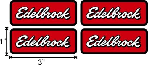 Old School Edelbrock Rat Rod Hot Rod Muscle Car Vintage Performance - Sticker Graphic - Auto, Wall, Laptop, Cell, Truck Sticker for Windows, Cars, Trucks