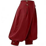 Progettato per cosplay, feste in costume, palcoscenico ed eventi medievali, questi pantaloni si adattano anche all'uso quotidiano casual.