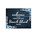 Welcome to Our Wedding Wedding Wood Sign Personalized Initials Est Unplugged Wedding Sign for Wedding Ceremony Personalized 16X20 Wedding Reception Poster Custom Family Name Handmade Party Supply