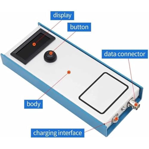 Medidor de grosor de grasa de cerdo, probador de precisión con 3 luces indicadoras, rango de medición de 4 a 45 mm, diseño duradero para uso doméstico y comercial