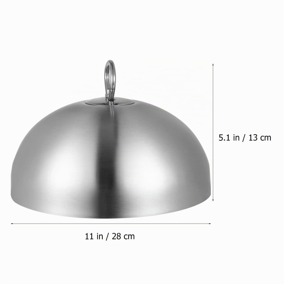 UPKOCH Copertura Anti-Schizzi D'Olio in Acciaio Inossidabile 28 Cm Con Manico Coperchio a Cupola Per Griglia E Piastra Ideale Per Cuocere Bistecche E Verdure Al Vapore