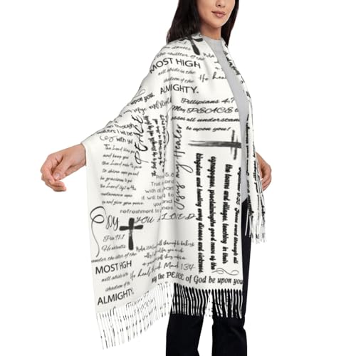 YQIUSM Prayer Shawls For Women Christian Wrap Scarf Apparel Inspirational Bible