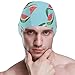 susiyo Summer Watermelon Seamless Mens Swim Caps Polyester Swimming Hat for Adult and Youth