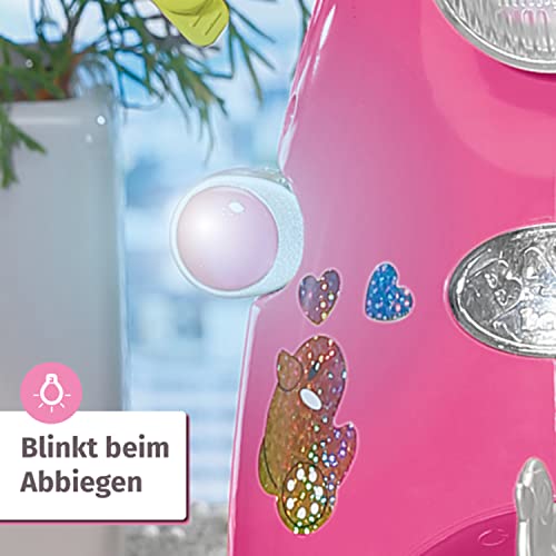 BABY born City RC Glam-Scooter, ferngesteuerter Roller für Puppen mit Lichtfunktion, 830192 Zapf Creation, Rosa