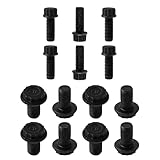 14Pcs 12-Point Transmission Clutch Flywheel Pressure Plate Flange Bolt Set for Honda Civic Accord for Acura ILX TSX K20 K24 90011-PNA-B00 90034-P10-A01