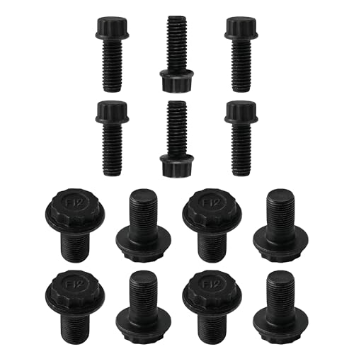 14Pcs 12-Point Transmission Clutch Flywheel Pressure Plate Flange Bolt Set for Honda Civic Accord for Acura ILX TSX K20 K24 90011-PNA-B00 90034-P10-A01