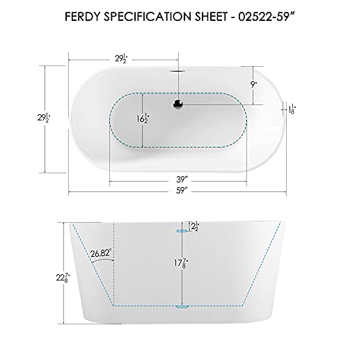 acrylic freestanding hot tub Package product image