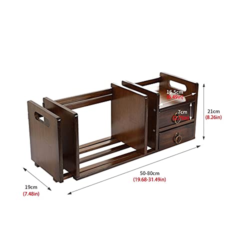 Estantería librería desktop de 4 niveles con cajón extensible para el salón y dormitorio 4