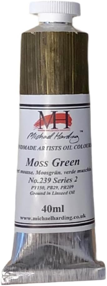 Michael Harding Artists Oil Color - Moss Green, 40 ml tube