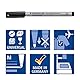 Staedtler Folienstift Lumocolor non-permanent, wasserlösliche Tinte, für fast alle Oberflächen geeignet, Linienbreite M 1 mm, nachfüllbar, lange Lebensdauer, 5 schwarze Stifte, 315-9X