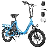 【Powerful Riding Performance】Hoverfly folding electric bike is powered by 500W Peak Motor with max speed of 15.5MPH. Equipped with 16" tires and a 280.8Wh removable battery, it can travel 15.5miles on pure electric mode with just 5.5 hours of chargin...