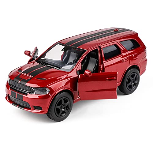 Coolpur 1/36 Scale Dodg Supercar Model Off-Road Diecast Toy Vehicle Zinc Alloy Metal Pull Back Powered Vehicles Mode For Kids,Adult,Boyfriend Gift(Red) #TOP6