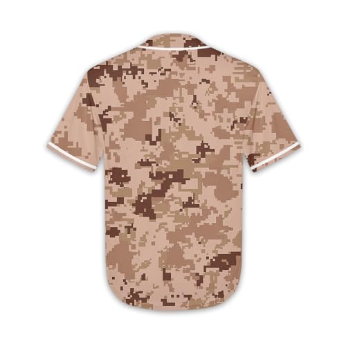 Slvriog Camiseta infantil de beisebol com botões para meninos e meninas, camisetas esportivas simple