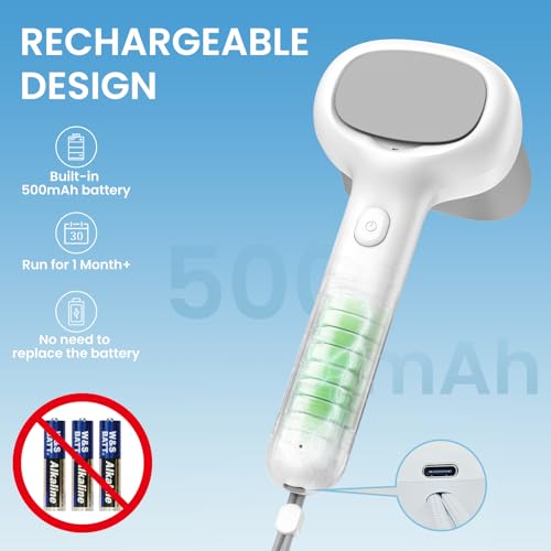 Plaque Disclosing Tablets Alternatives Rechargable Dental Plaque Detector Light Shows Plaque Lamp Instant Display Tooth Calculus Discloser for Kids or Adults Correcting Brushing Habits