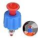 KooingTech Safety Valve for Backpack Sprayer, 2in PP Pressure Relief Valve for 3L/5L/8L Pump Pressure Sprayers(Red Blue)