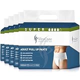 70 x Super Adult Nappies, Maximum Absorbency and Overnight Protection, Nappies for Men and Women, Incontinence Pants, Size Medium, Waist Size 65-135 cm (Medium)