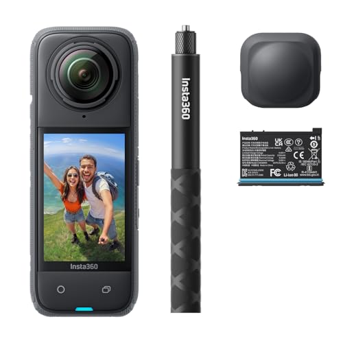 Insta360 X4 Starter Bundle - 8K Waterproof 360 Action Camera, 4K Wide-Angle...
