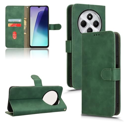 Étui portefeuille Xiaomi Redmi 14C housse protection antichoc cuir PU à rabat