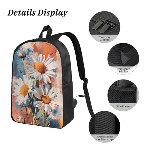 Little Daisy Backpacks 3 Pcs Lightweight Casual Backpack with Fun Graphic Cartoon Print for Hiking Commuting4