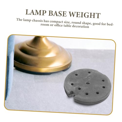 Base de lámpara de mesa de hierro con contrapeso resistente para dormitorio 7