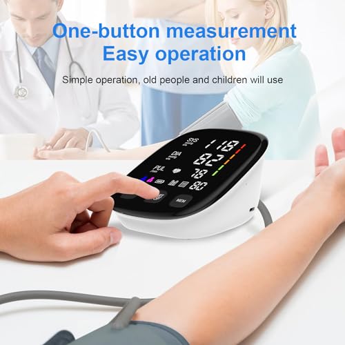 Sdunw U81RH Blood Pressure Machine, Automatic Blood Pressure Monitor Upper Arm Blood Pressure Monitors For Home Use With Blood Pressure Cuff Adjustable Large Led Screen Bp Monitor 8.7-16.5 Inches Cuff thumb #1