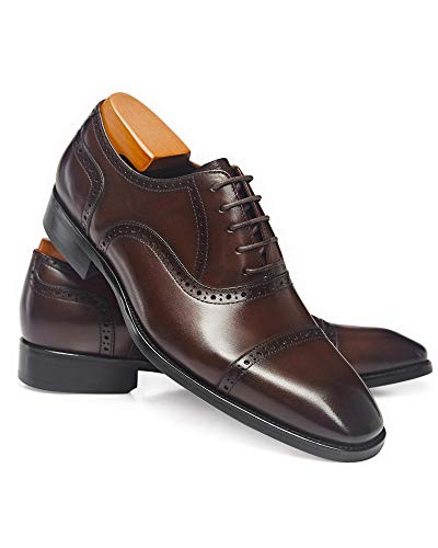 Image of Men's Dress Shoes Oxford Formal Modern Leather Shoes for Men