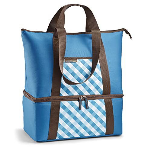 Rachael Ray Doppeldecker Chillout Isolierte Tragetasche und Lasagna Lugger, 25,4 x 14 x 25,4 cm, Marineblau Cover
