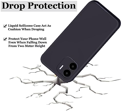 Image of A rtistque Back Cover Case for Mi Redmi A2 / A1 with Camera Protection | Shockproof TPU | Stylish Protective Design | Slim Fit | Ultra Matte | Mi Redmi A2 / A1 Back Cover - Black