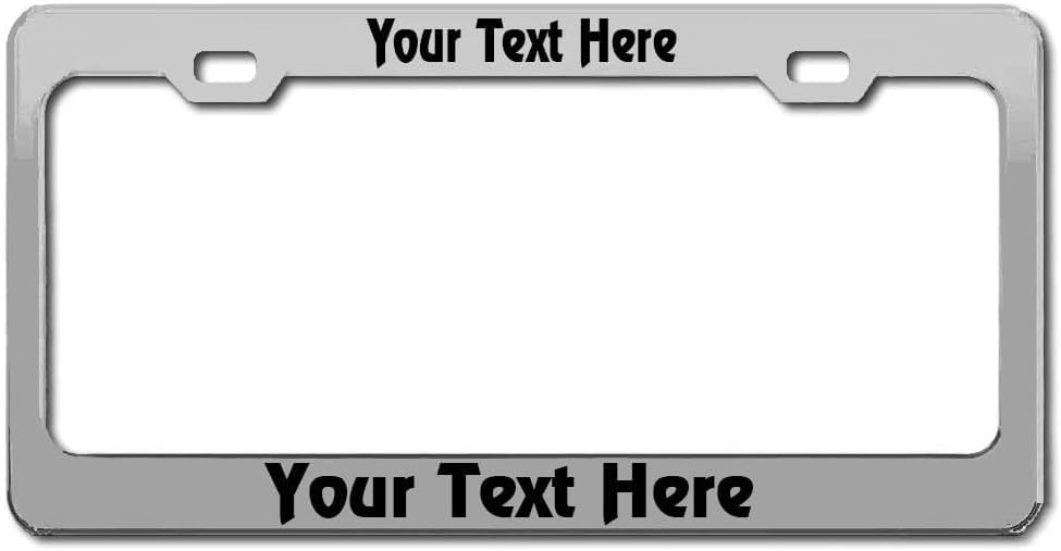 Accesorio exterior auto del marco de la matrícula del acero inoxidable del metal de encargo