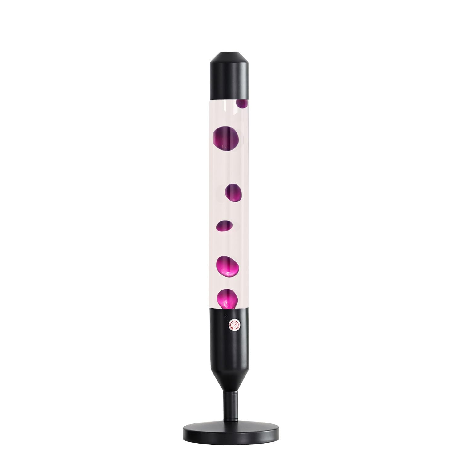 Kyzfy 24.4-Inch Relaxing Liquid Motion Lamps,Magma Lamps, Home Decor Living Room Office Bedroom Lamp (Purple Wax White Water/Black)