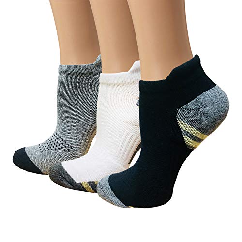 Copper Compression Socks Women and Men 6 Pairs - Circulation Arch Support Plantar Fasciitis Running Ankle Socks