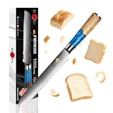 KAZUSHI Brotmesser 20cm, Japanischem VG-10-Stahl Ergonomischer Griff
