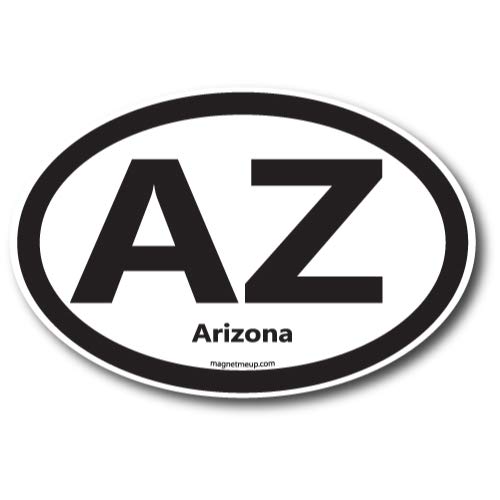 AZ Arizona Car Magnet US State Oval Refrigerator Locker SUV Heavy Duty Waterproof… - //coolthings.us