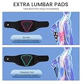 HLGO Lower Back Pain Relief & Posture Correction Back Support Belt Ergonomic Adjustable Lumbar Support with Extended 4CM Hook Closure & Breathable Mesh for Office, Gym, Sports Unisex Design size XL - Image 3