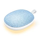 Enhanlife Portable White Noise Sound Machine: Baby Sleep Soother, Bluetooth Speaker, Rechargeable Battery, 4-Speed Timer, 6 Soothing Sounds Adult Therapy Aid for Trave (Blue, Portable)