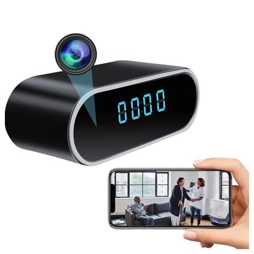 WiFi Hidden Camera Clock HD 1080P Spy Camera Surveillance Security Wireless Nanny Cams for Home/Office/Indoor