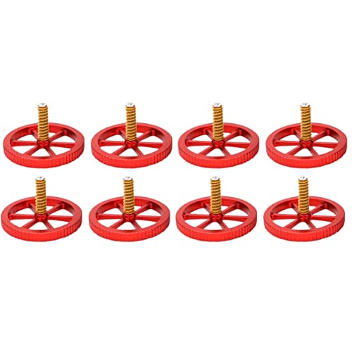 ULTECHNOVO 8sets Hot Bed Screw Nut for Printer Supplies Leveling Screw Nut Hand Twists for Printer Bed