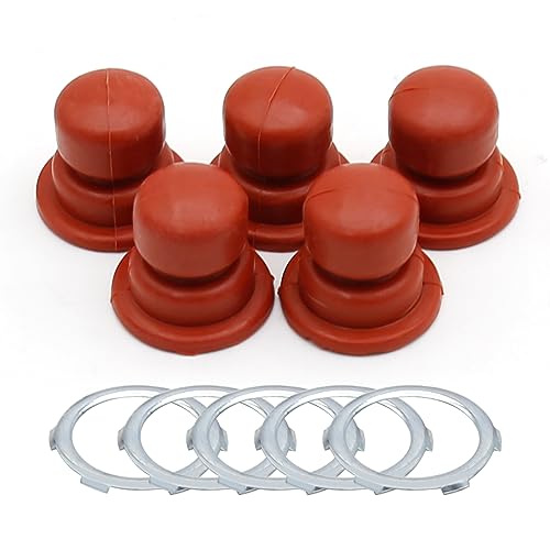 SYOWADA 5pcs Primer Bulb Replacement for Tecumseh LEV80 LEV90 LEV100 LEV105 LEV115 LEV120 LEV121, 36045A Primer Bul Replacement for Tecumseh 632570 632577 632582 632632 with Retainer