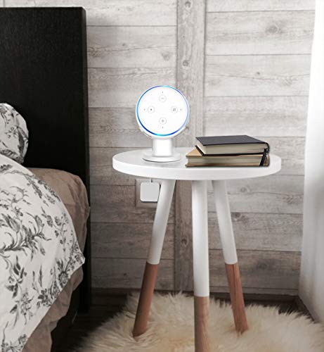 Cozycase Soporte para Altavoz - Soporte de Escritorio para Montaje en Soporte, Mejora la Visibilidad y Apariencia del Sonido, Estuche de Seguridad Compacto en cocinas, baño (Blanco)
