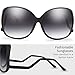 The Fresh Women's Oversized Square Jackie O Cat Eye Hybrid Butterfly Fashion Sunglasses - Exquisite Packaging (729901-Black, Gradient Grey)