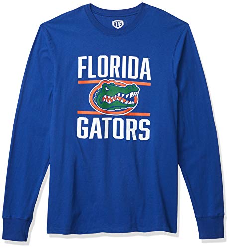 OTS NCAA Florida Gators Men's Rival Long Sleeve Tee, Double Bar, Large