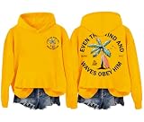 Sudadera con capucha Even The Wind And Waves Obey Him, amarillo, 3XL