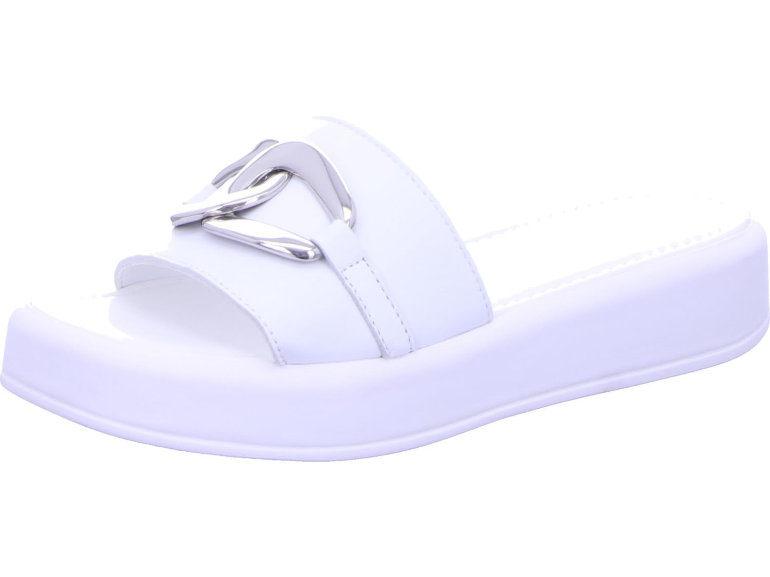 Marco Tozzi Women's 2-2-27280-20 Leather Mules, White, 38 EU, White, 6 UK