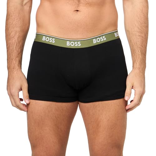 BOSS Men's 3-Pack Multi Design Bold Logo Trunks2