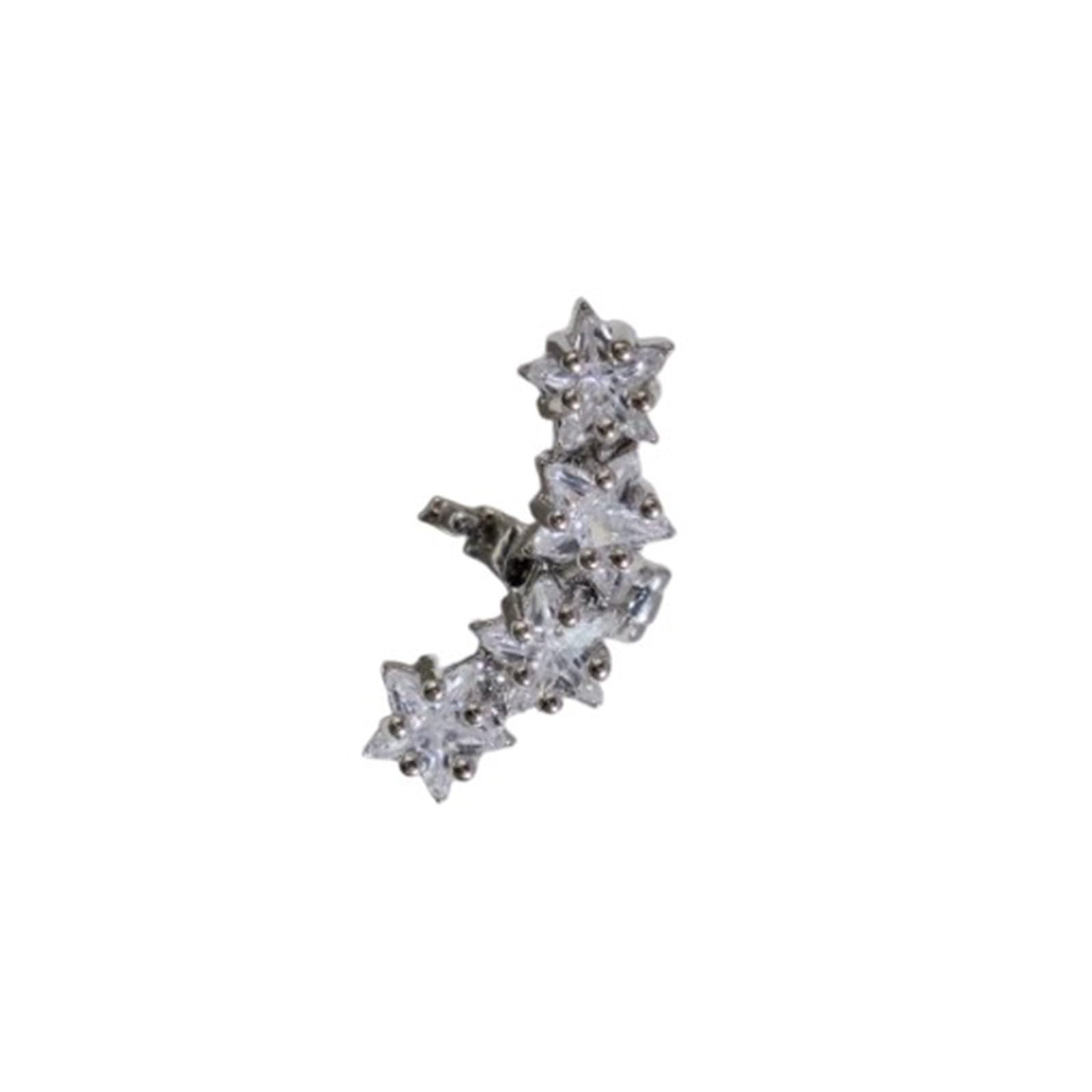 XEGZLH Rhinestones Clip on Earbuds Open Ear Removable Ear Accessories Decoration for Freeclip