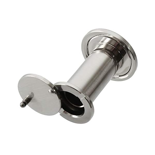 Türspion Spion 200° Weitwinkel Objektiv 36-56mm Türstärke in 4 Farben wählbar (Edelstahl-Optik) – Bild 4