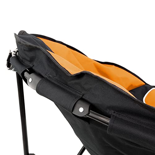 Magshion Low Beach Chair For Beach Tent Camping Portable Outdoor Ultralight Backpacking Folding Recliner Chairs With Storage Bag For Travel, Orange, 2 Pack #TOP4