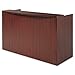 Alera ALE Valencia Series Reception Desk w/Counter,71w x 35 1/2d x 42 1/2h, Mahogany